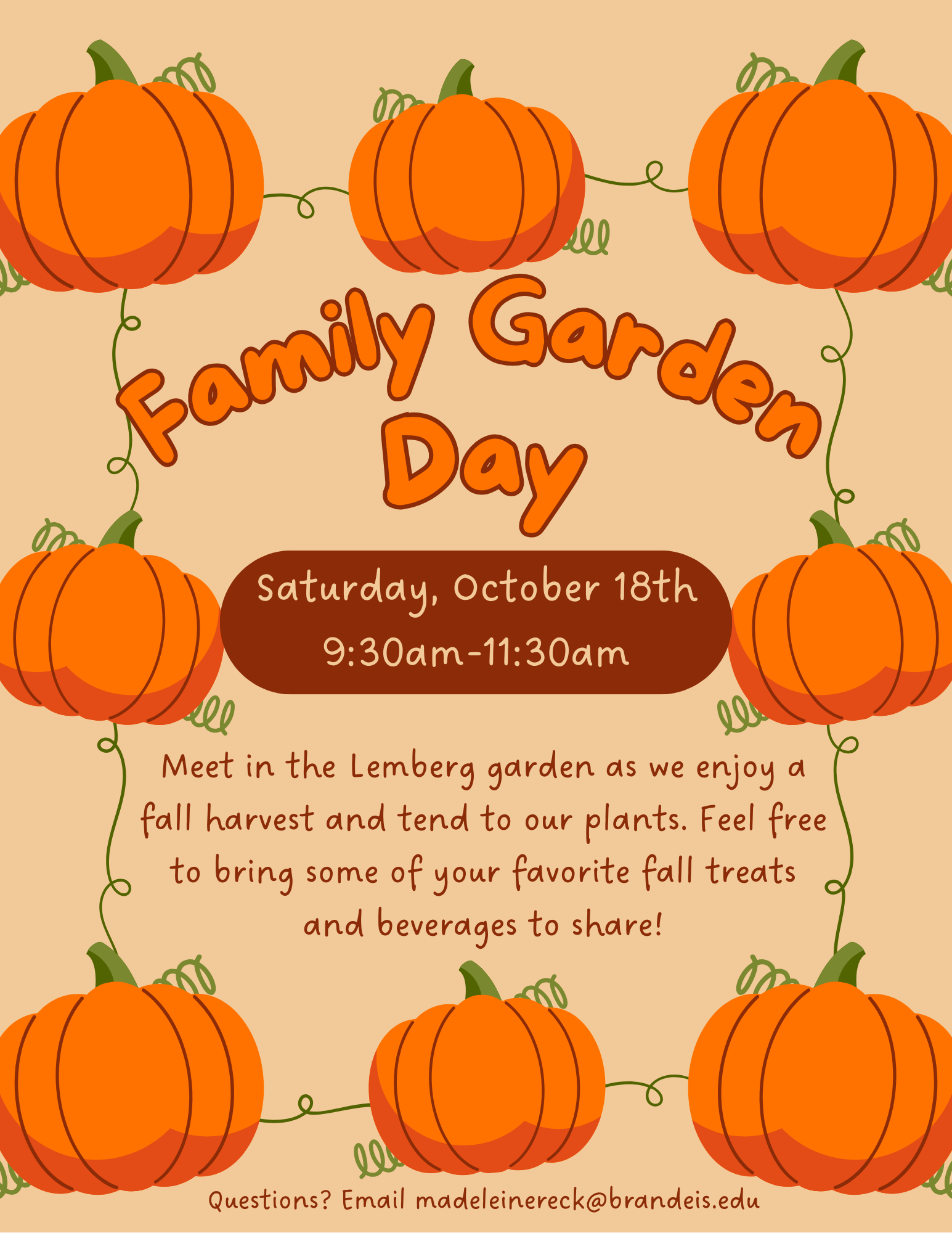 october garden family event